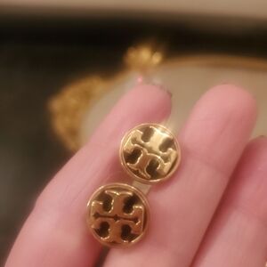 Black and gold earrings